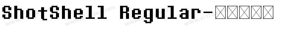 ShotShell Regular字体转换